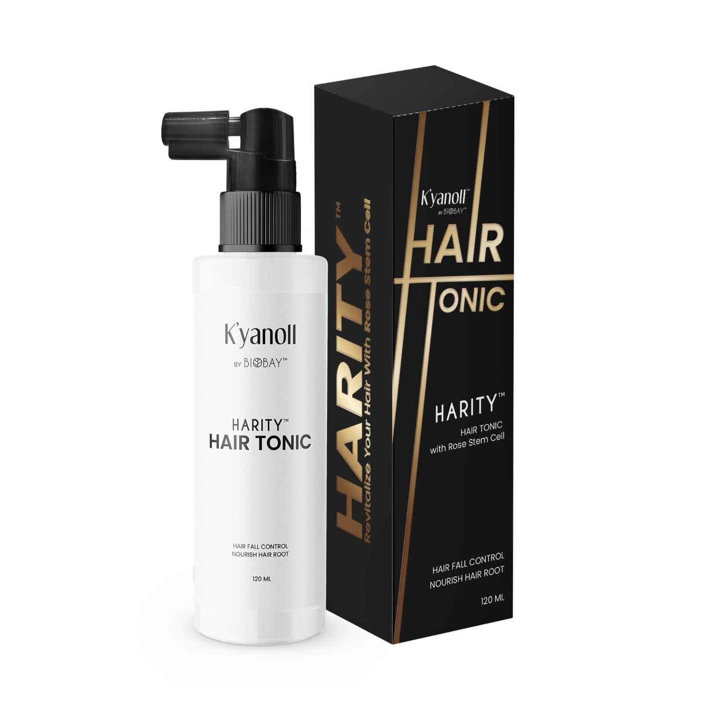 Biobay K'yanoll Harity Hair Tonic with Rose Stem Cell (120ml) Hairspray for Anti-Hairloss Fixed Size