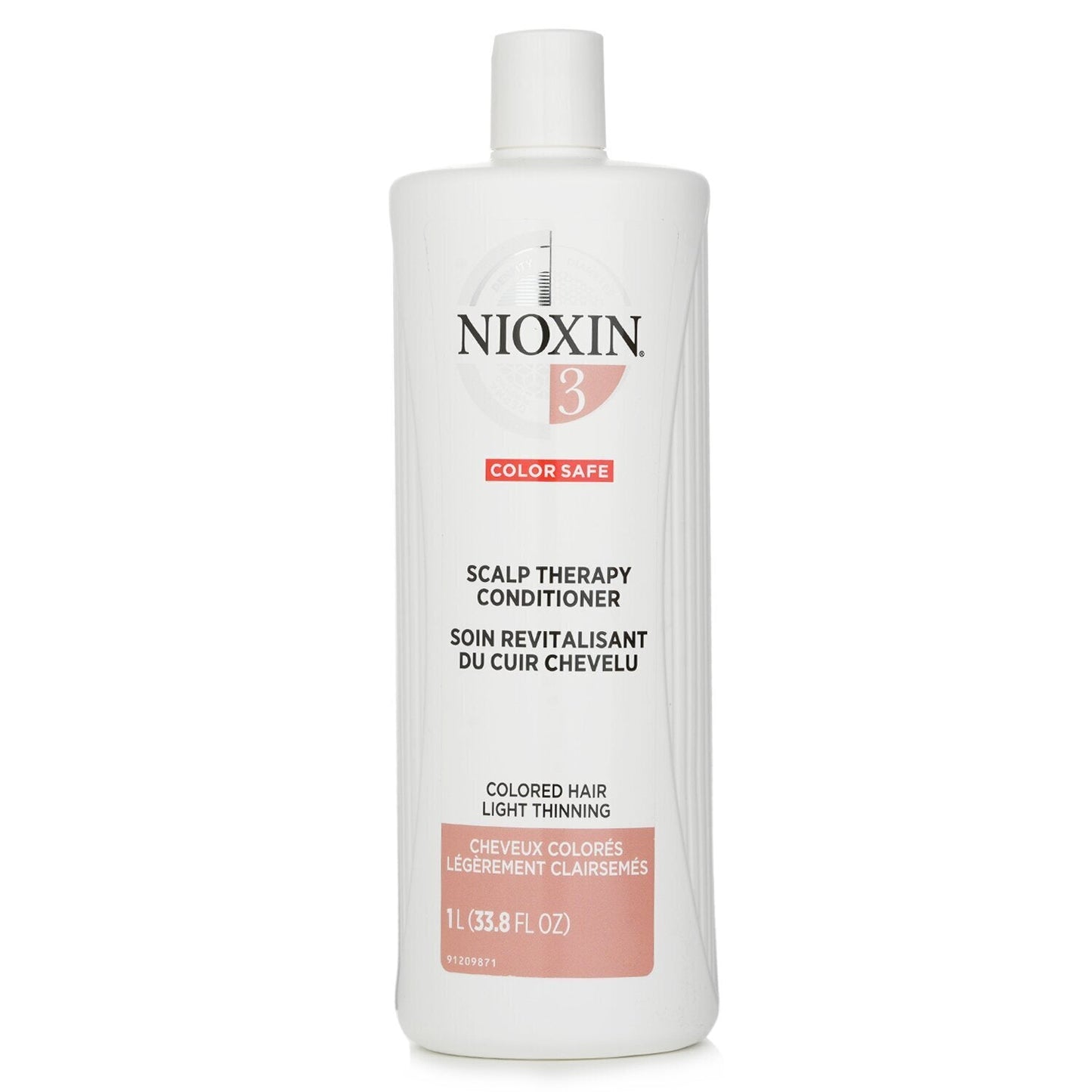 Nioxin Density System 3 Scalp Therapy Conditioner (Colored Hair, Light Thinning, Color Safe) 500ml/16.9oz