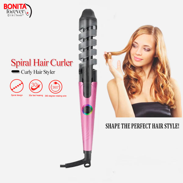 Anti-burn Ceramic Spiral Hair Curler 16