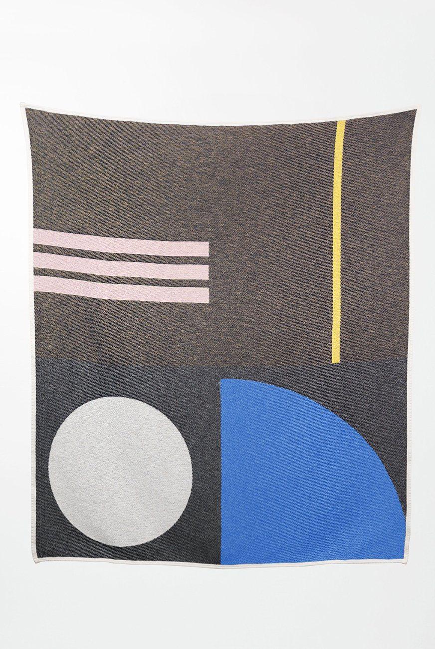 "Bauhaused 5" Cotton Blanket & Throw by Sophie Probst