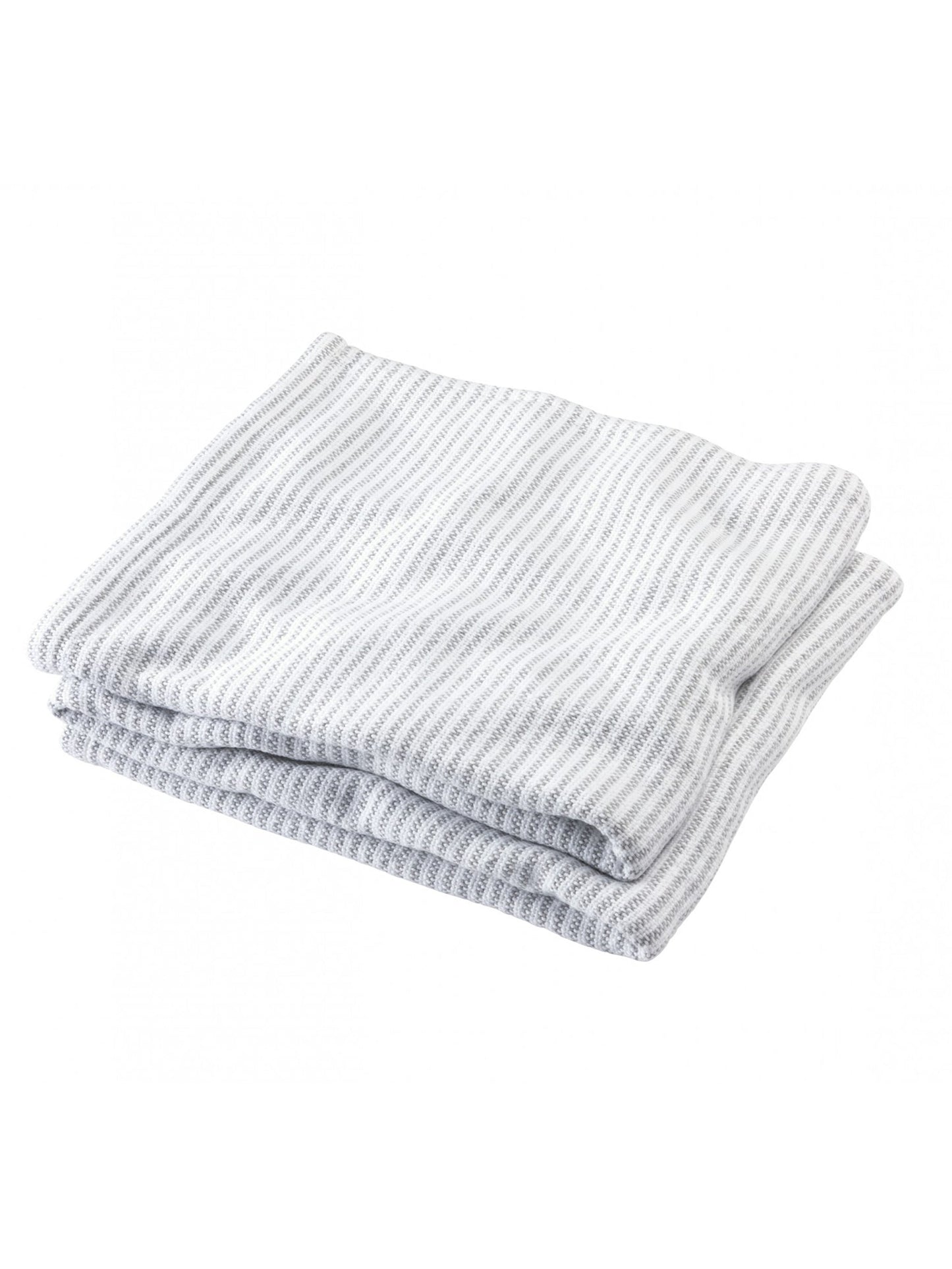 Brahms Mount Twin Winslow Ticking Stripe Blanket Grey Heather Weston Table