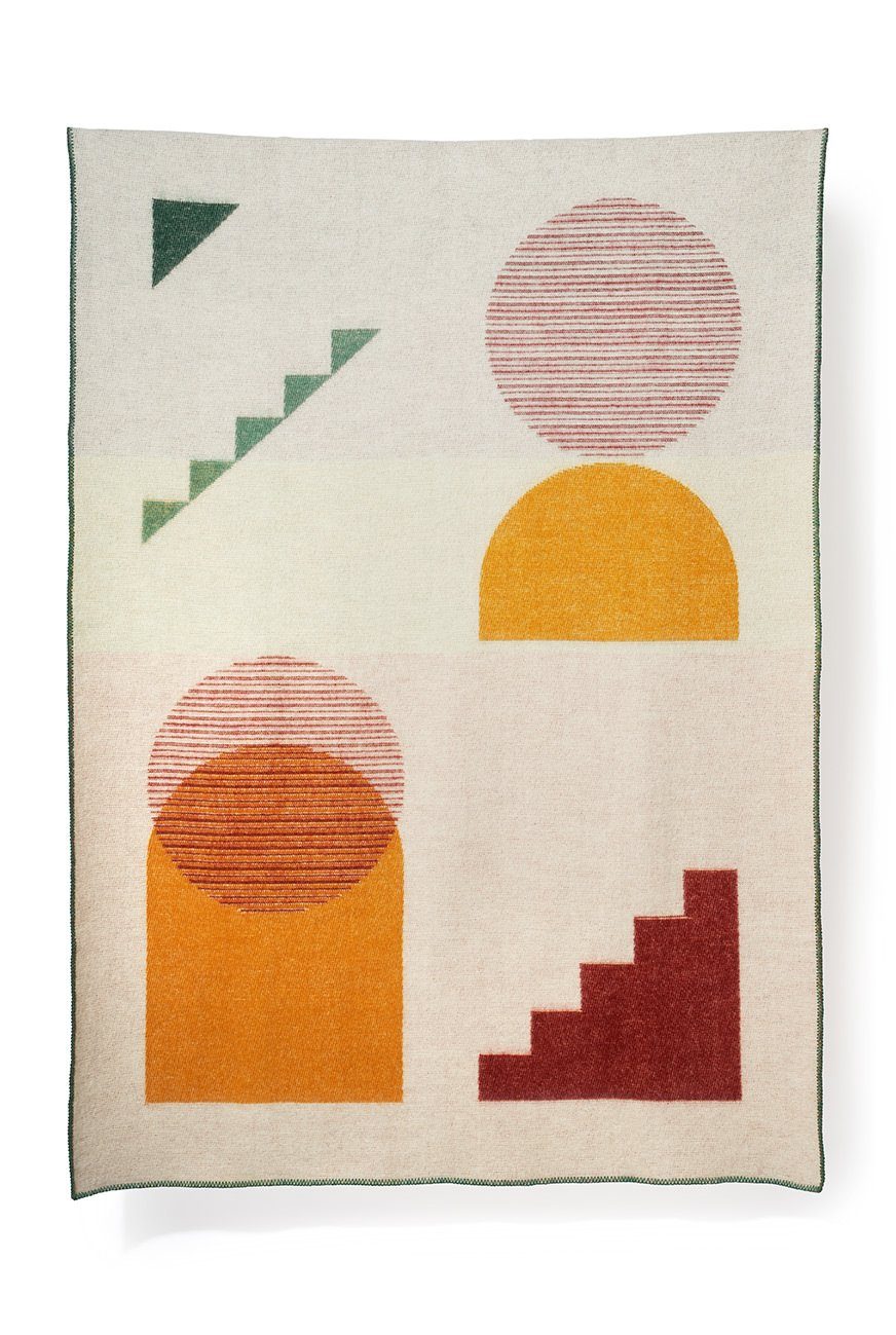 "Framework" Wool Blanket by Yanyi Ha