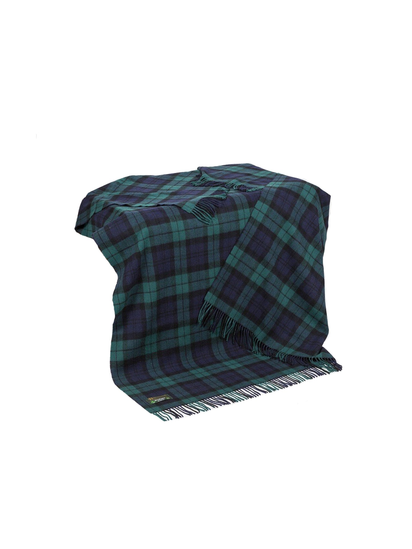 Irish Black Watch Cashmere and Wool Throw