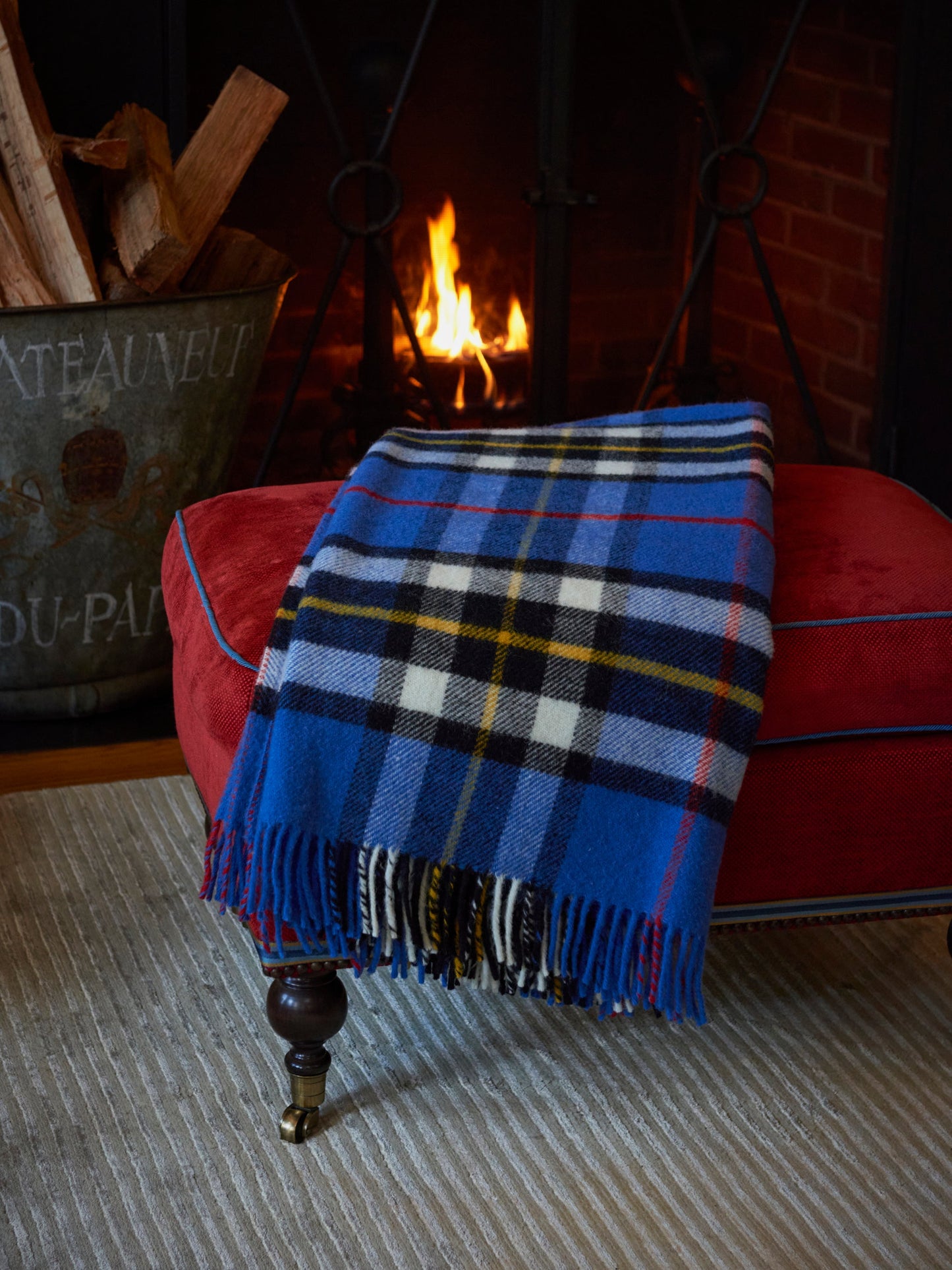 Thompson Dress Blue Throw