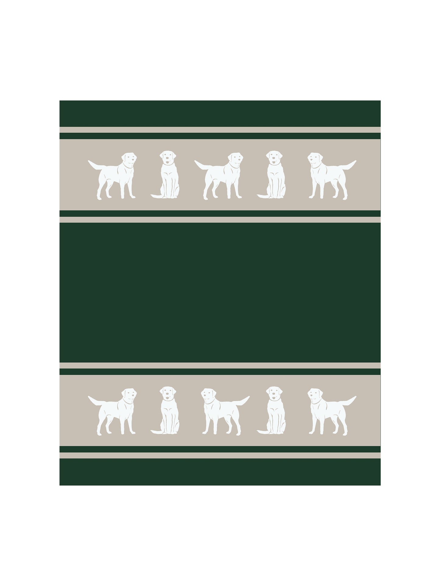 Eco Labrador Hunter Green Blanket