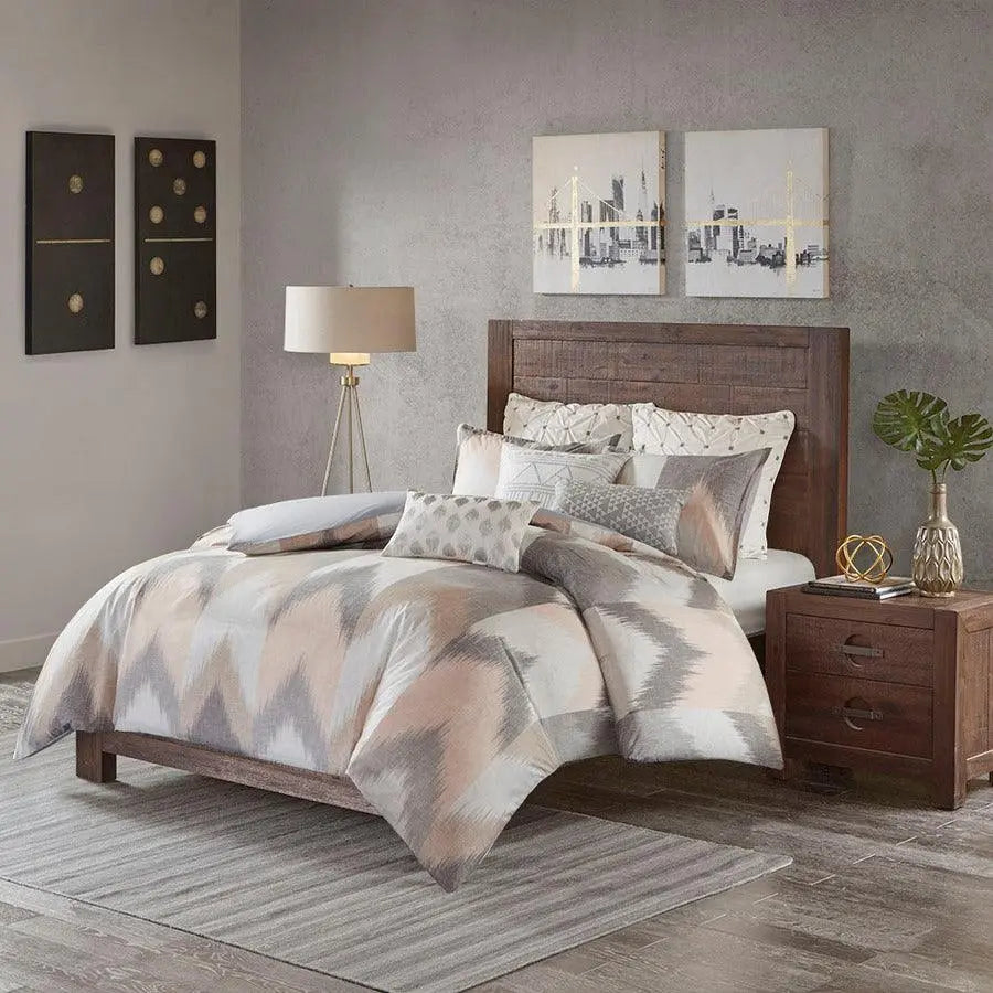 Alpine King/California King Cotton Comforter Mini Set Blush
