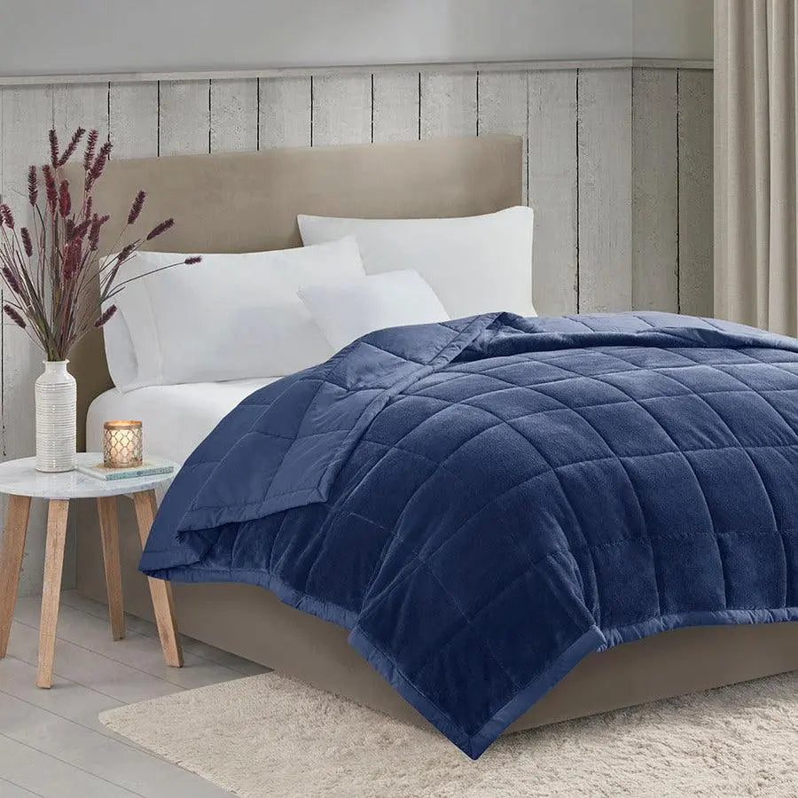 Coleman Casual Reversible Down Alternative Blanket Full/Queen Navy