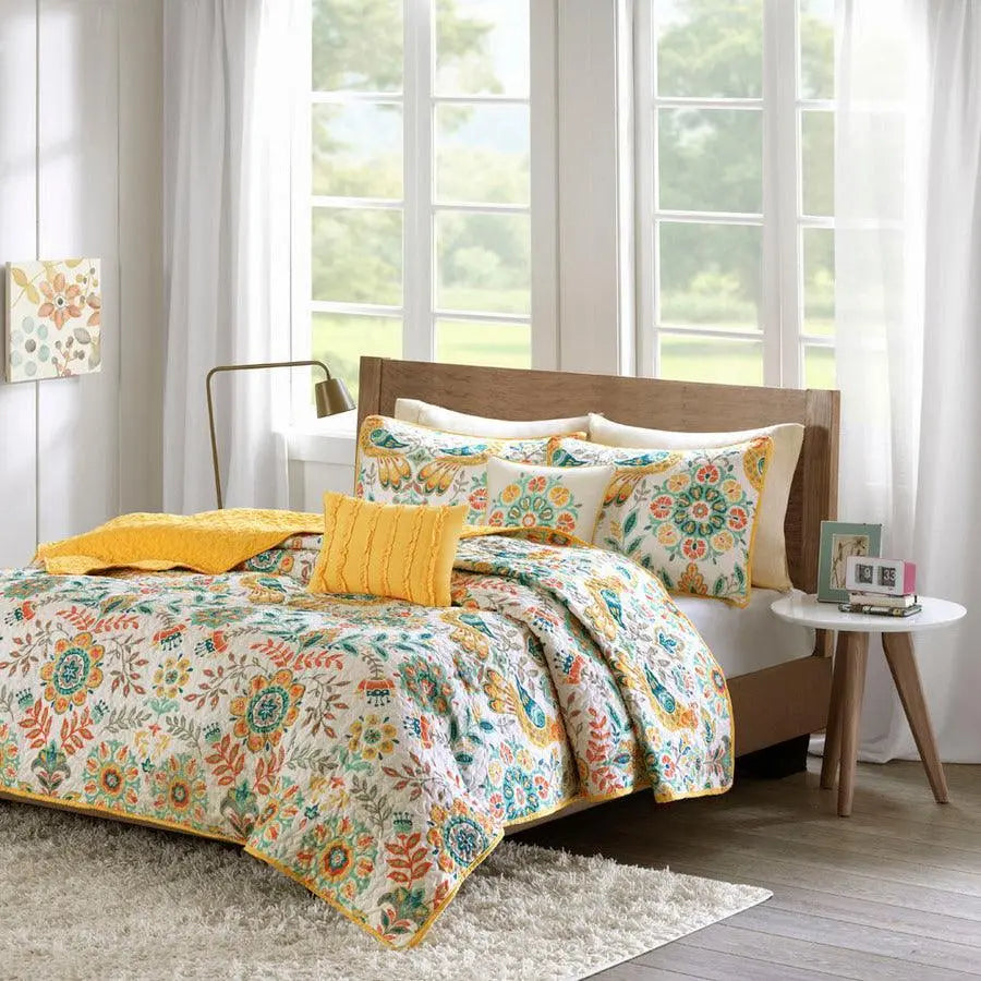 Nina Twin/Twin XL Reversible Coverlet Set Multicolor