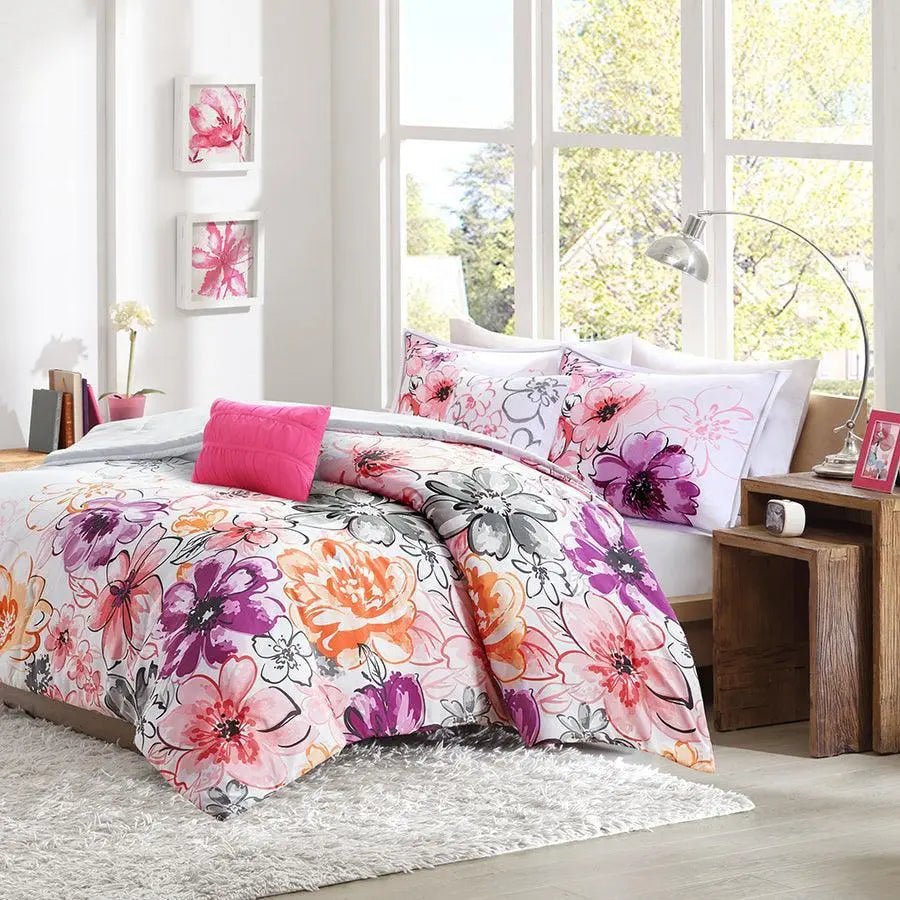 Olivia 36 " W Comforter Set Pink King/Cal King