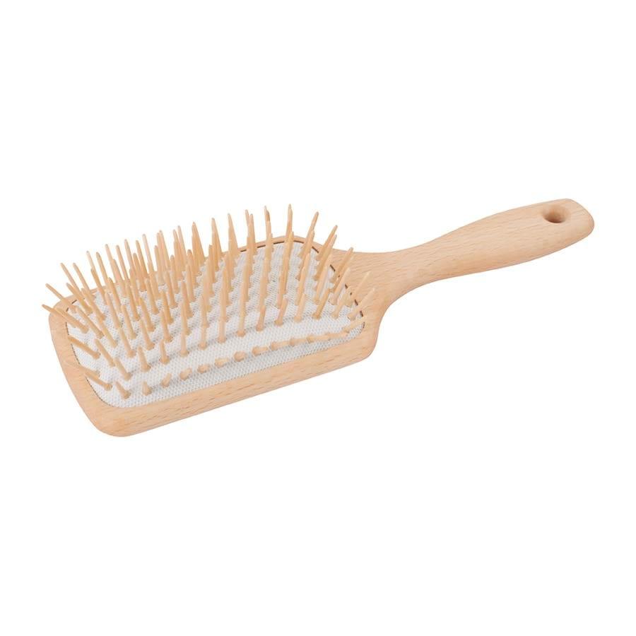 Large Natural Hairbrush - Waxed Beechwood