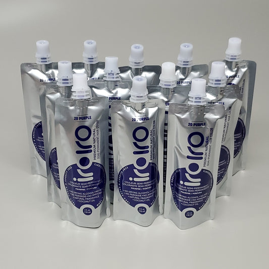 IROIRO 12 PK! Premium Natural 20-Purple Semi Permanent Hair Color 4 fl oz (New)