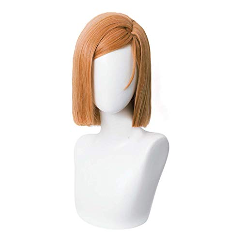 Alacos Anime Short Cosplay WIg for Jujutsu Kaisen + Free Cap (Kugisaki Nobara)