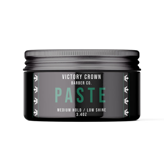 Victory Crown Paste Pomade for Men - Low Shine - Men's Styling Hair Gel & Cream for Natural Texture Hairstyles - Easy to Restyle - Waterbased Hair Paste Pomade - Non Greasy - 3.4oz