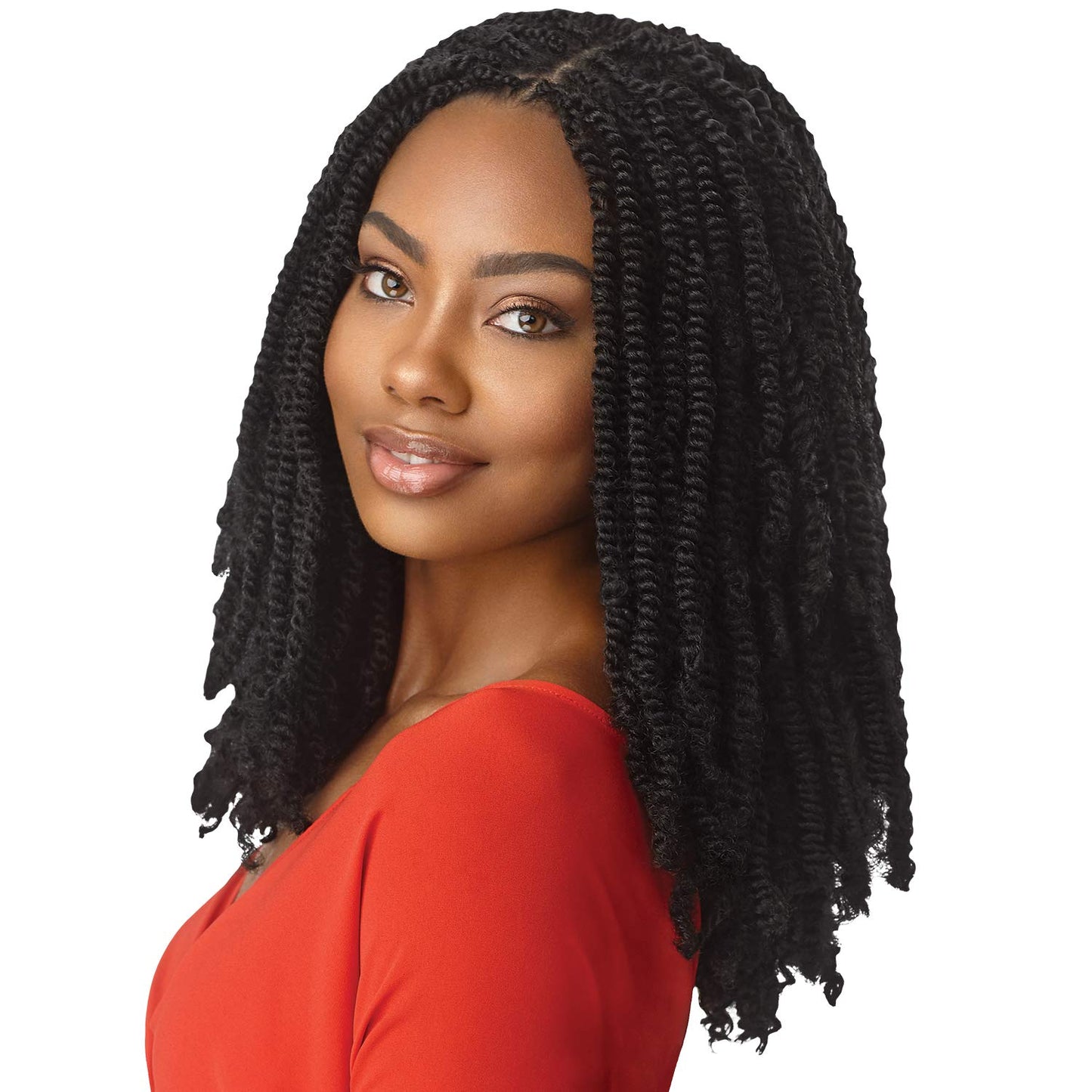 MULTI PACK DEALS! Outre Synthetic Braid - X PRESSION TWISTED UP SPRINGY AFRO TWIST 16 (3-PACK, 1B)
