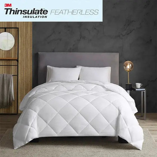 Cotton Down Alternative Featherless Comforter White Full/Queen