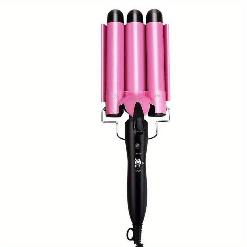 Create Perfect Waves Instantly with this 3-Stick Electric Curling Stick Hair Styling Tool!