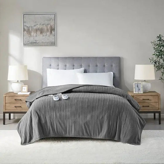 Heated Blanket Grey