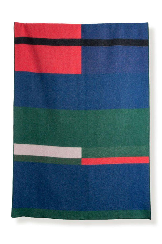 "Bauhaused 1" Wool Blanket by Michele Rondelli & Sophie Probst