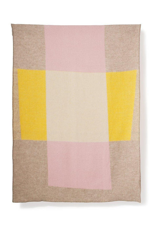 "Bauhaused 3" Wool Blanket by Michele Rondelli