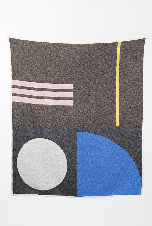 "Bauhaused 5" Cotton Blanket & Throw by Sophie Probst