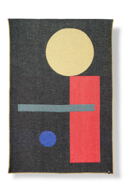 "Bauhaused" Wool Blanket by Michele Rondelli