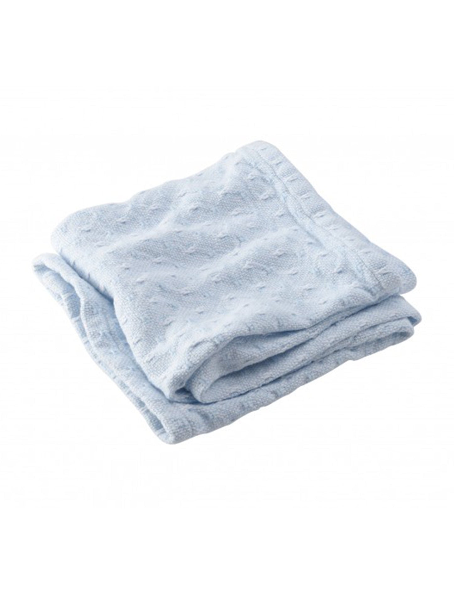 Brahms Mount Sandpiper Baby Blanket Blue Weston Table