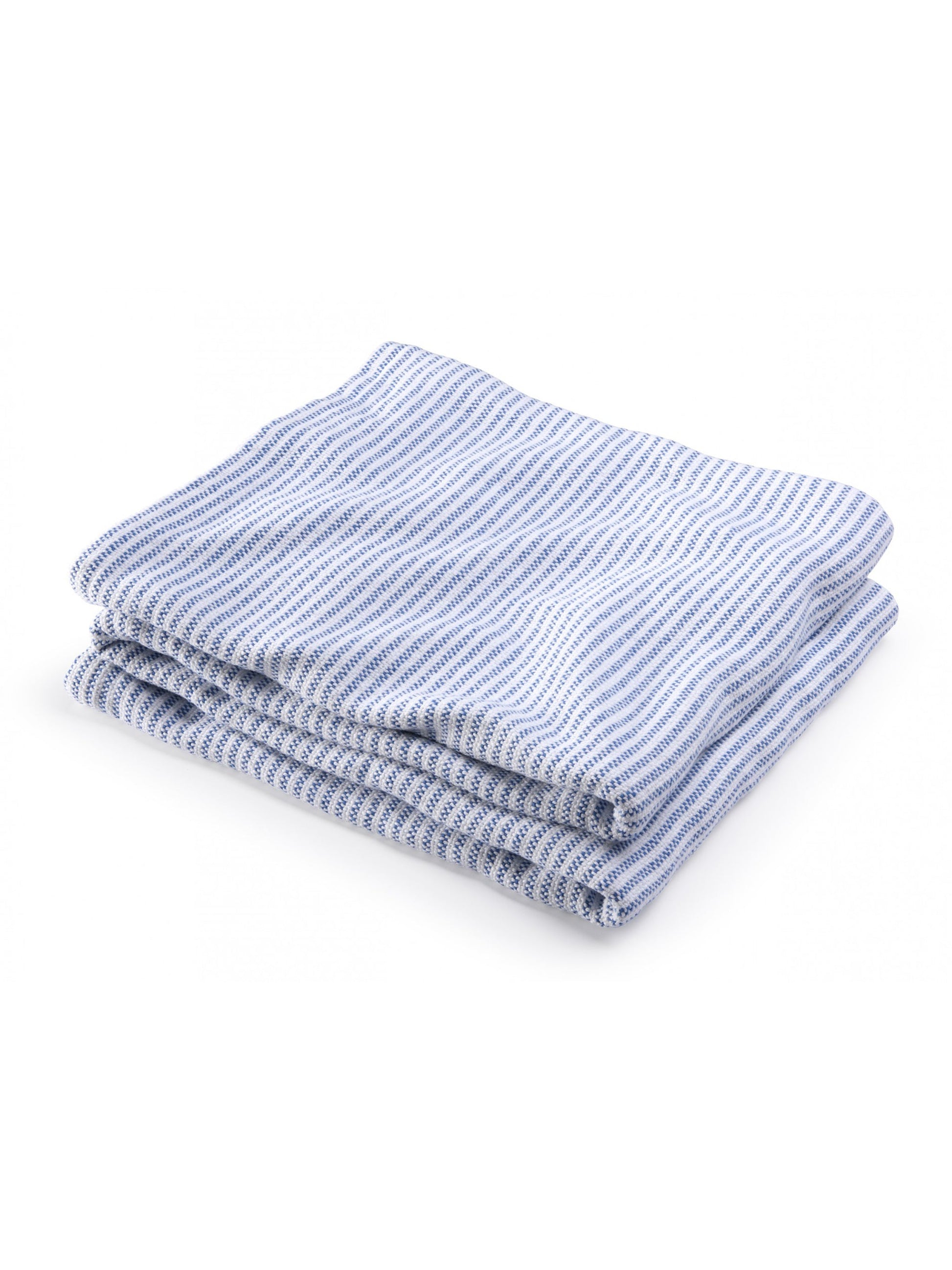 Brahms Mount Twin Winslow Ticking Stripe Blanket Baja Blue Weston Table