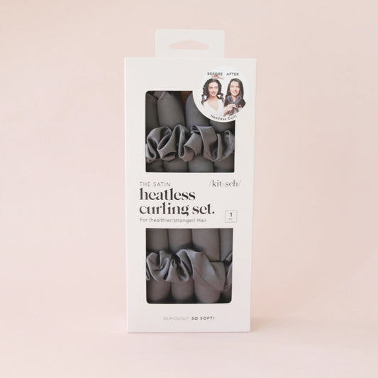 Satin Heatless Curlers | Black