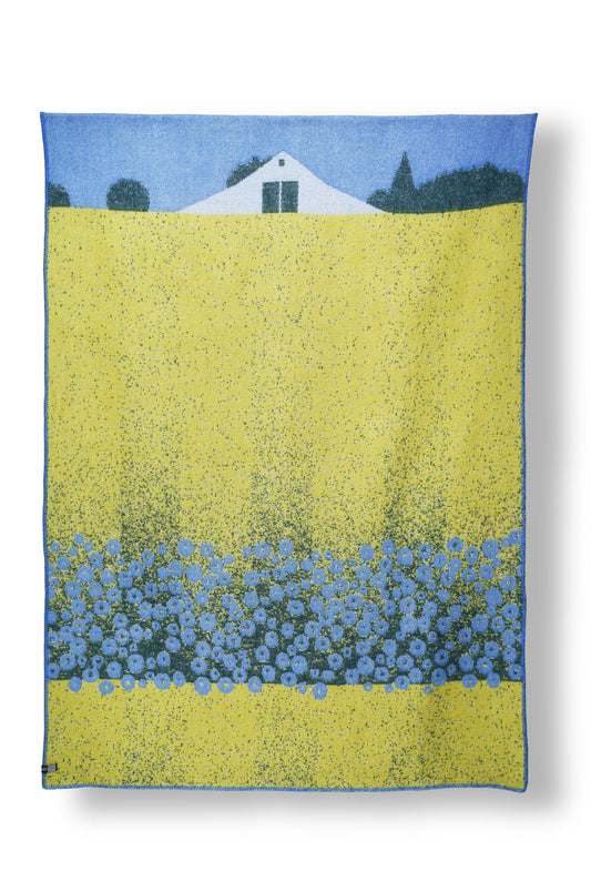 "Chicory" Wool Blanket by Laura Foster Nicholson