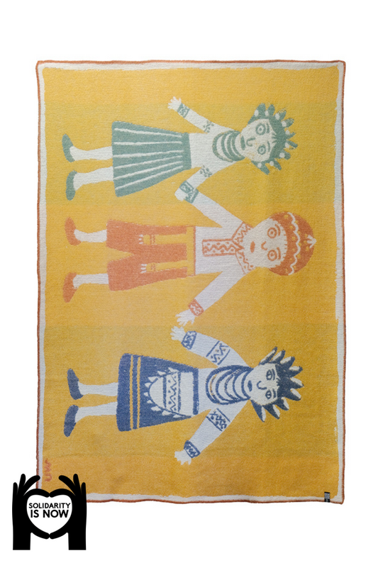 "Children Guards" Wool Blanket by Maria Prymachenko - Limited Edition