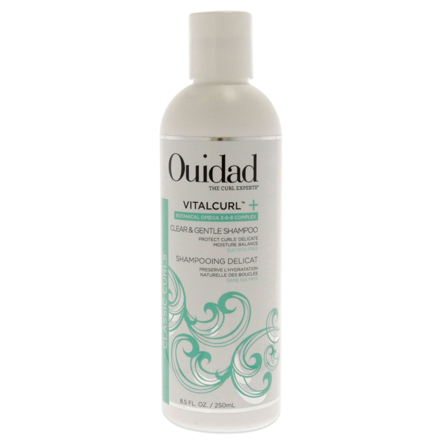 VitalCurl Plus Clear and Gentle Shampoo by Ouidad for Unisex 8.5 oz Shampoo