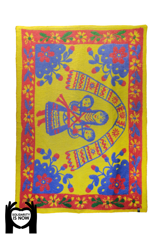 "Maternity" Wool Blanket by Maria Prymachenko  - Limited Edition