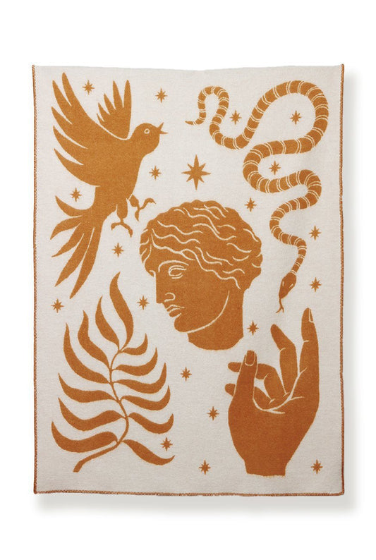 "Mythos Two" Wool Blanket by George Greaves