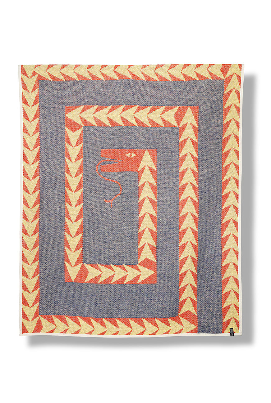 "Ouroboruous"  Cotton Blanket & Throw by George Greaves