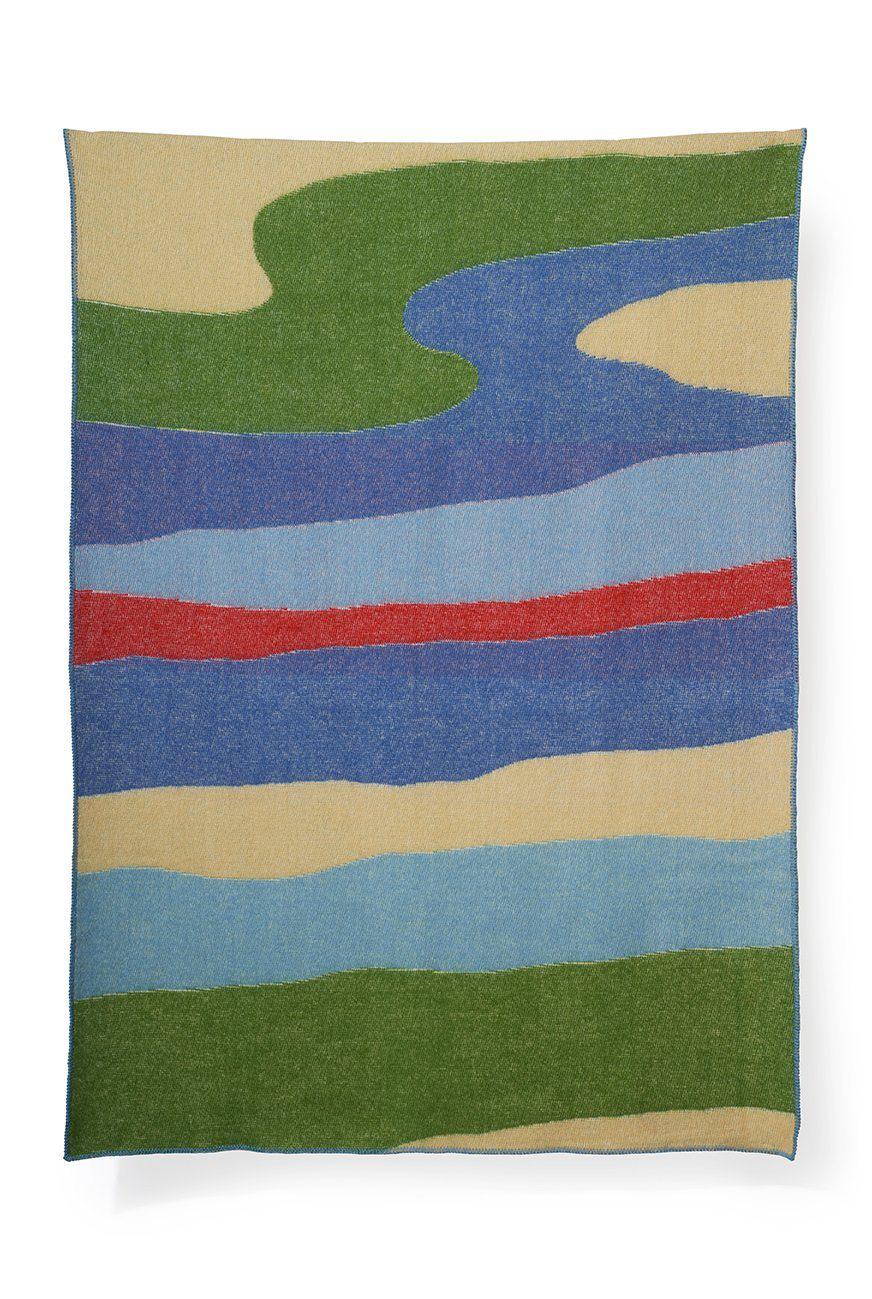 "Panoramas" Wool Blanket by Roland Schär