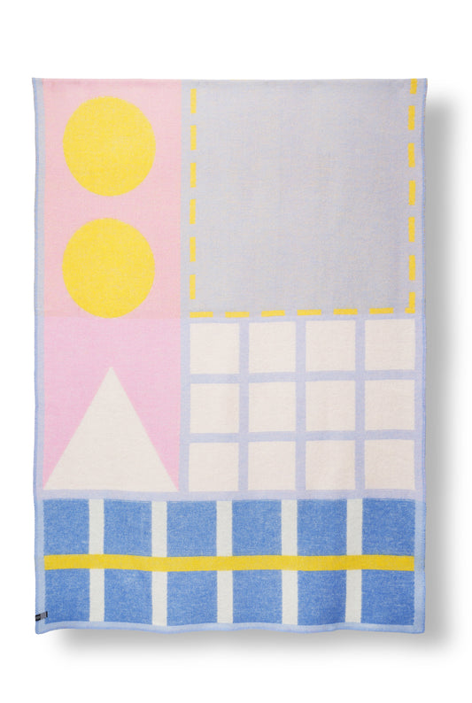 "Post It" Wool Blanket by Sophie Probst
