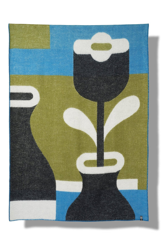 "The Flower" Wool Blanket by Jacco Bunt