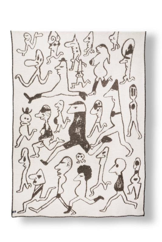 "The LSD Marathon" Wool Blanket by Jody Barton