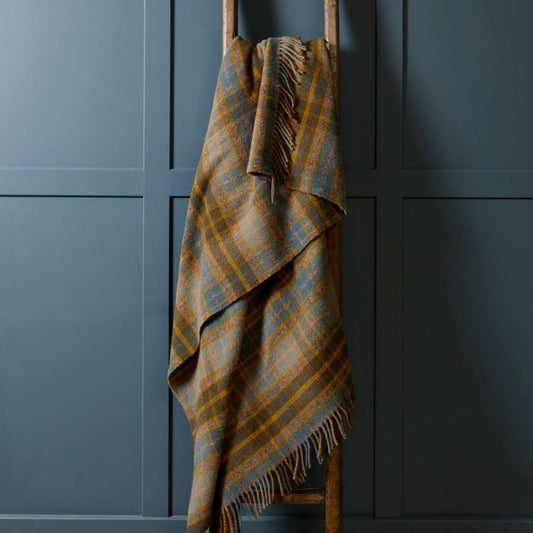Cottage Check Throw in 100% Wool (150x183cm)