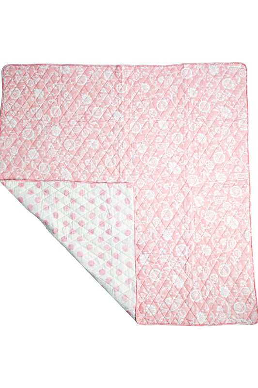 Blooms Petunia Polka Dot Baby Blanket