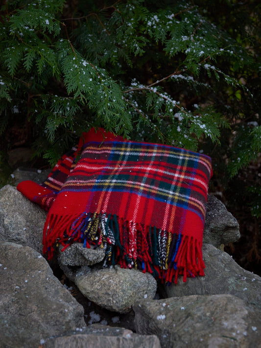 Royal Stewart Plaid Throw