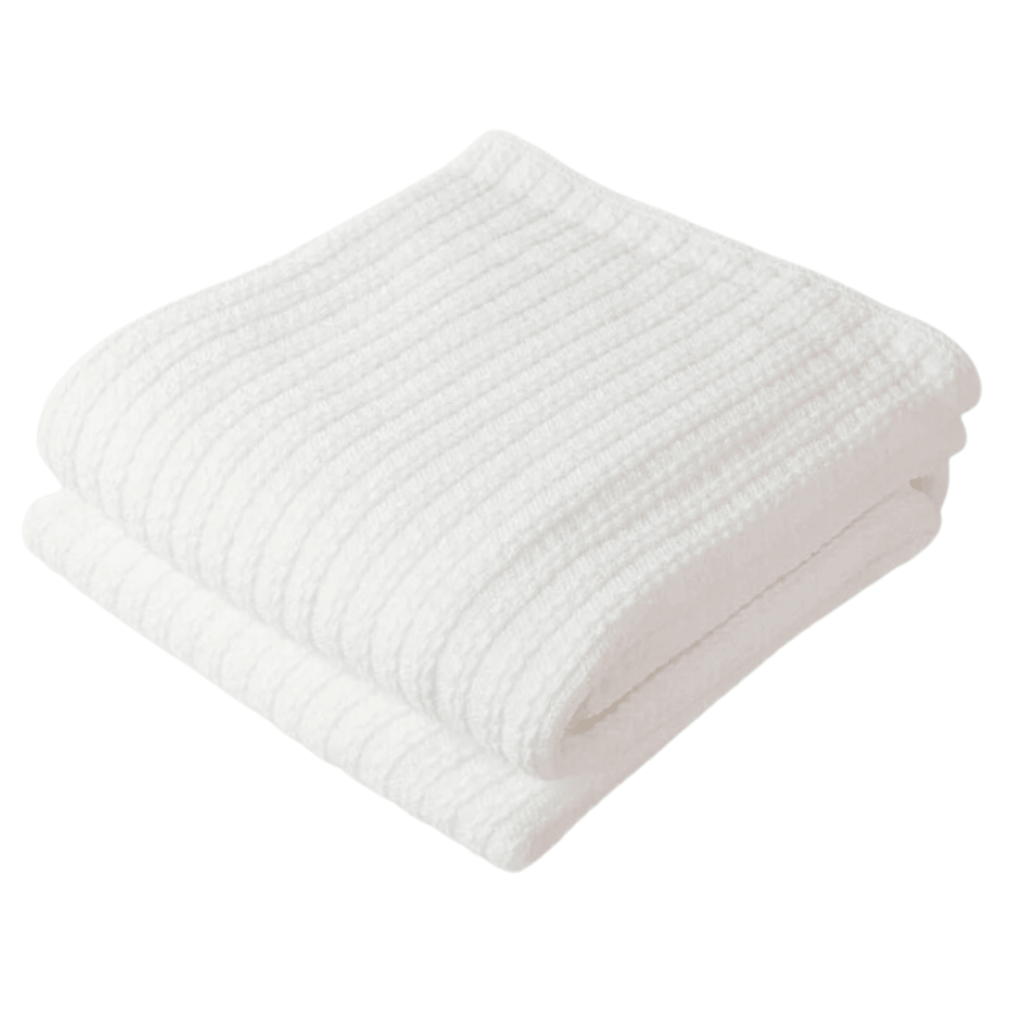 Cable Knit Blanket in Bright White - Available In Multiple Sizes