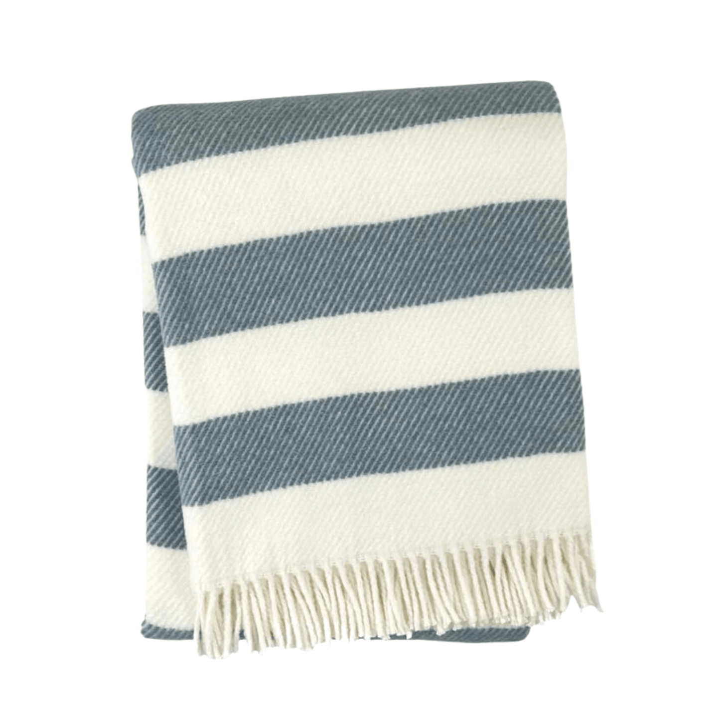 Candy Stripe Fringed Throw - Throw Blankets - The Well Appointed House