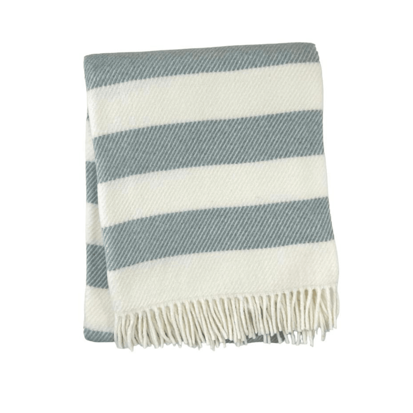 Candy Stripe Fringed Throw - Throw Blankets - The Well Appointed House