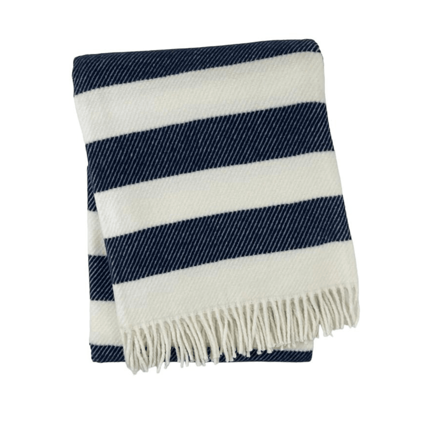 Candy Stripe Fringed Throw - Throw Blankets - The Well Appointed House