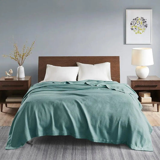 Casual Certified Egyptian Cotton Blanket Full/Queen Teal