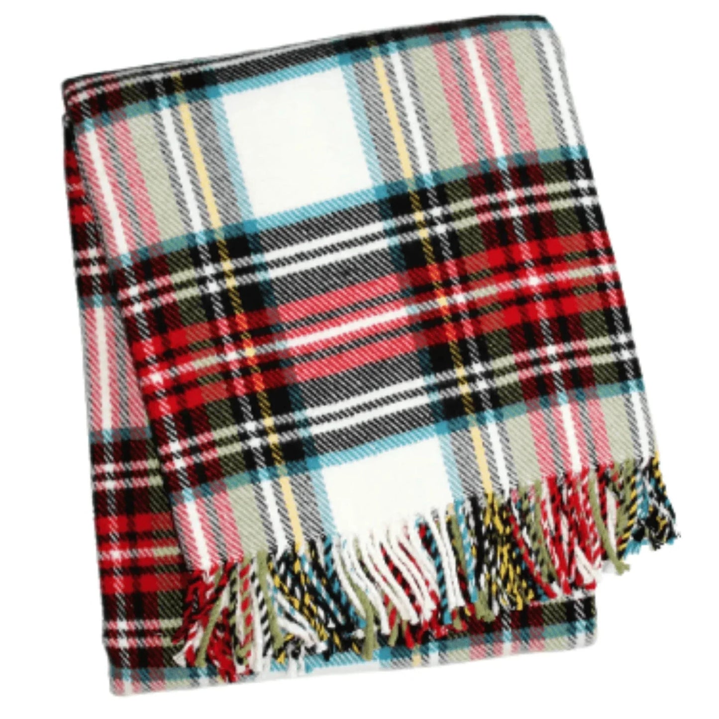 Classic Tartan Plaid Fringed Throw - Throw Blankets - The Well Appointed House