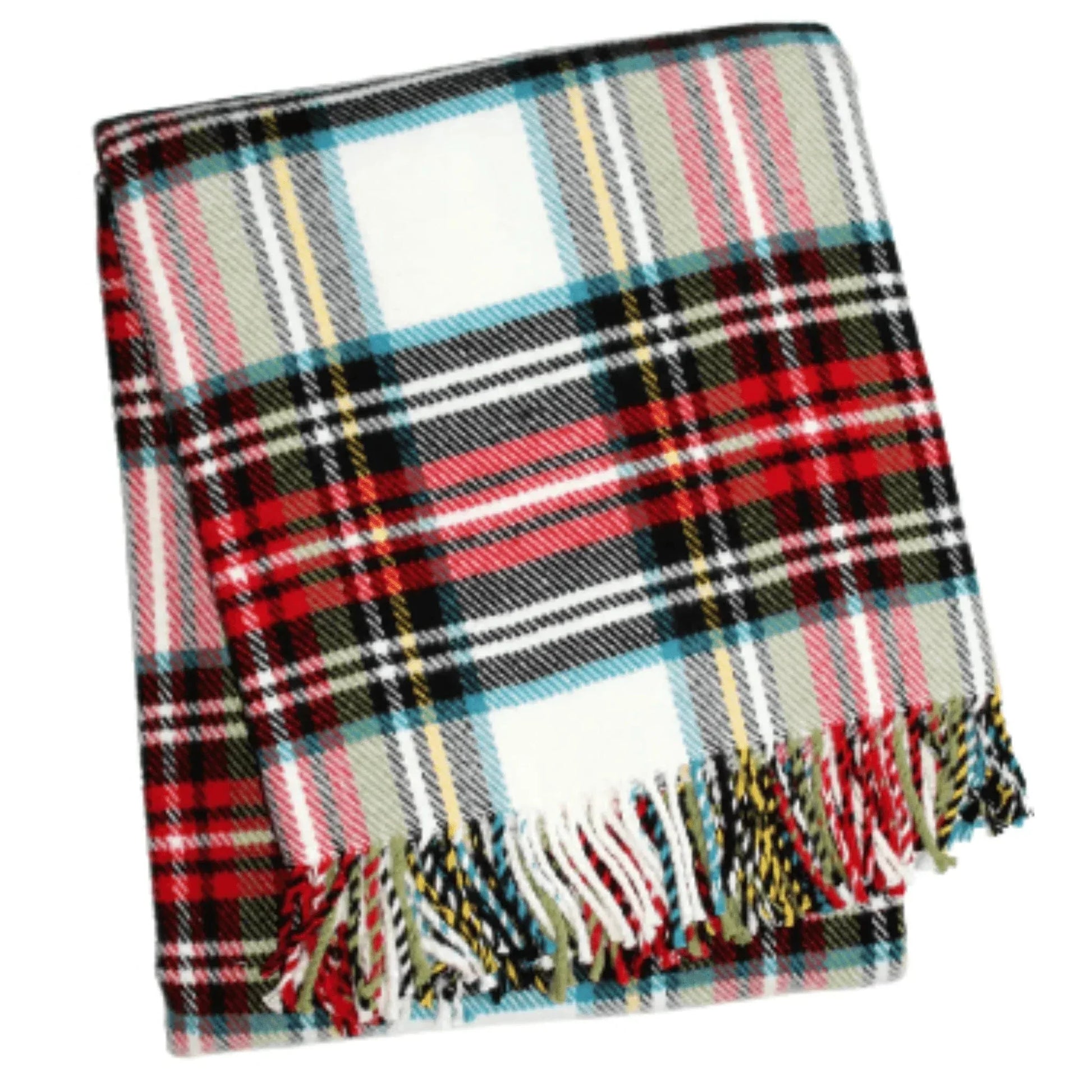 Classic Tartan Plaid Fringed Throw - Throw Blankets - The Well Appointed House