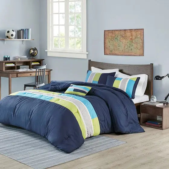 Comforter Set Navy Cal King