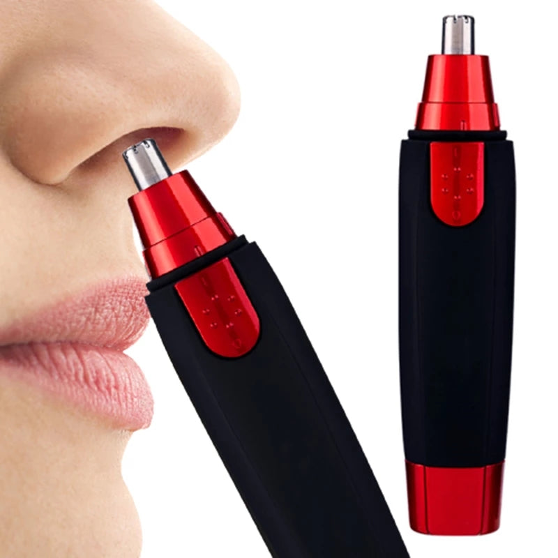 Effortlessly Remove Unwanted Hair with this Portable Electric Nose & Ear Hair Trimmer - Perfect for Men & Women!